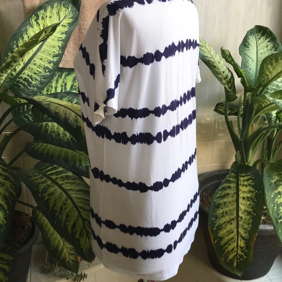 Gap white and navy tie dye tee - Picture 2 of 3